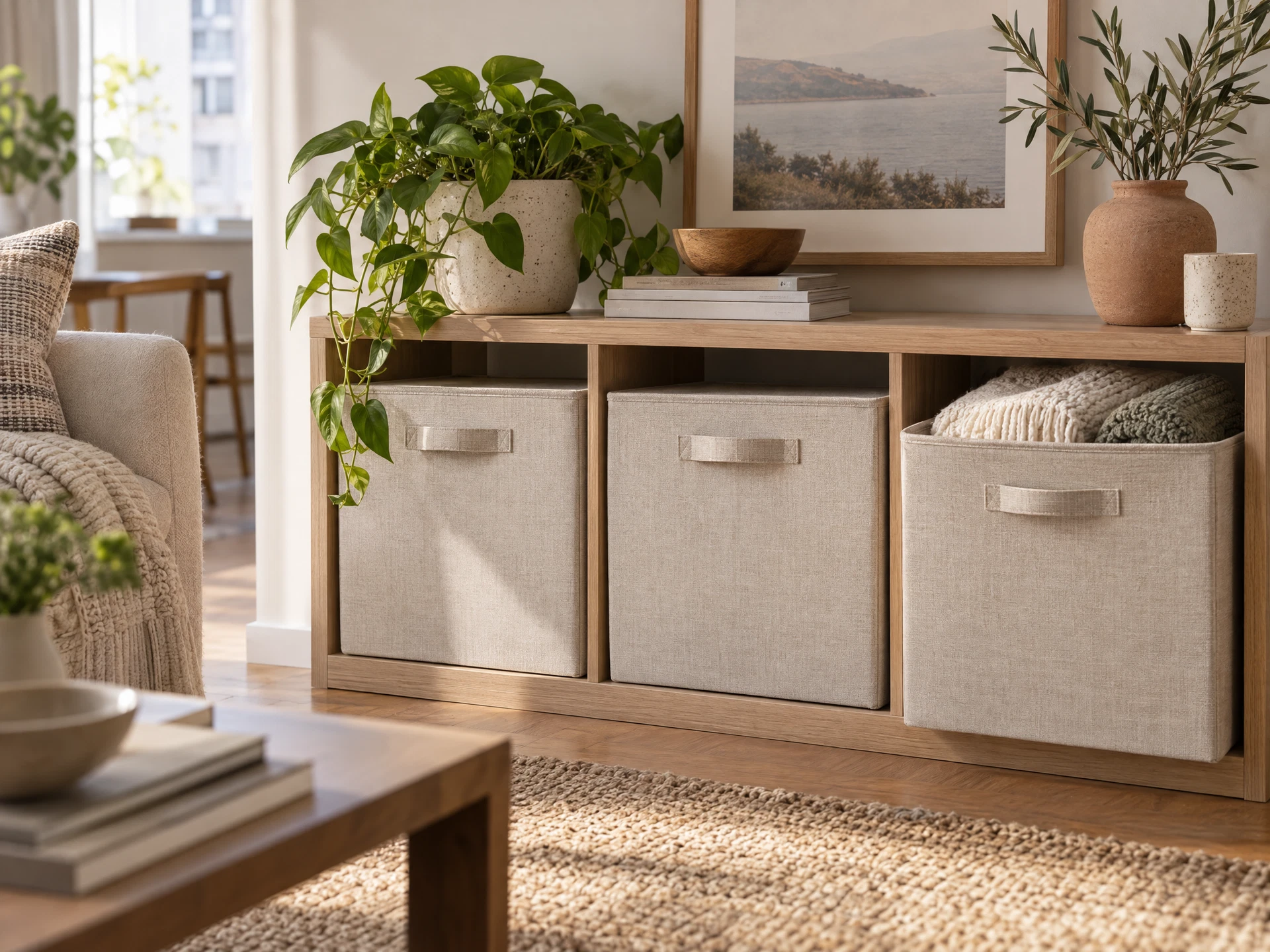 Folding closet storage cubes