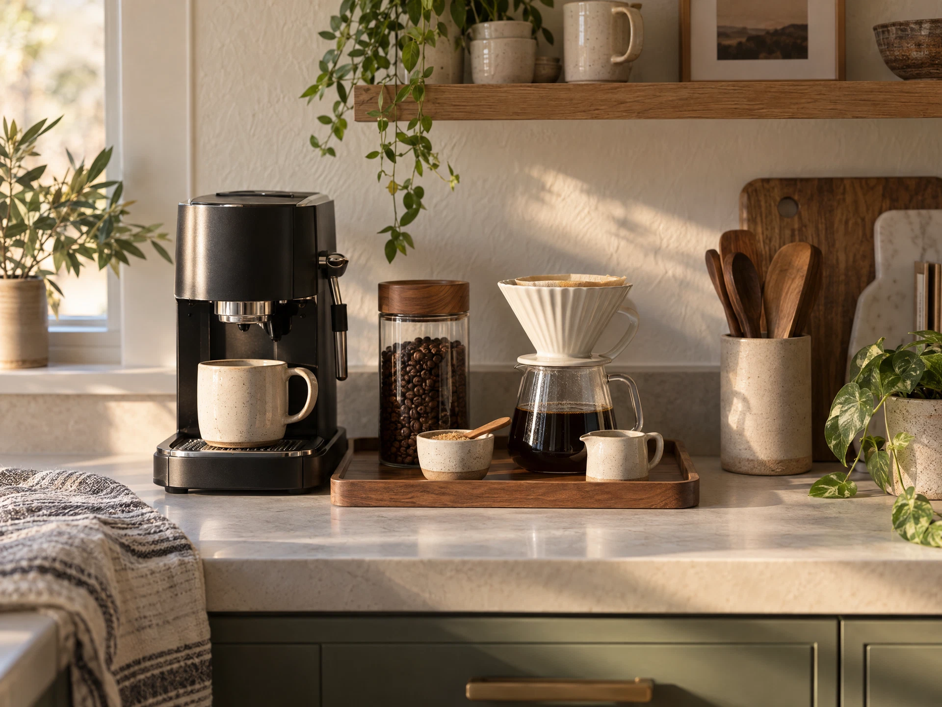 Small coffee station organizers