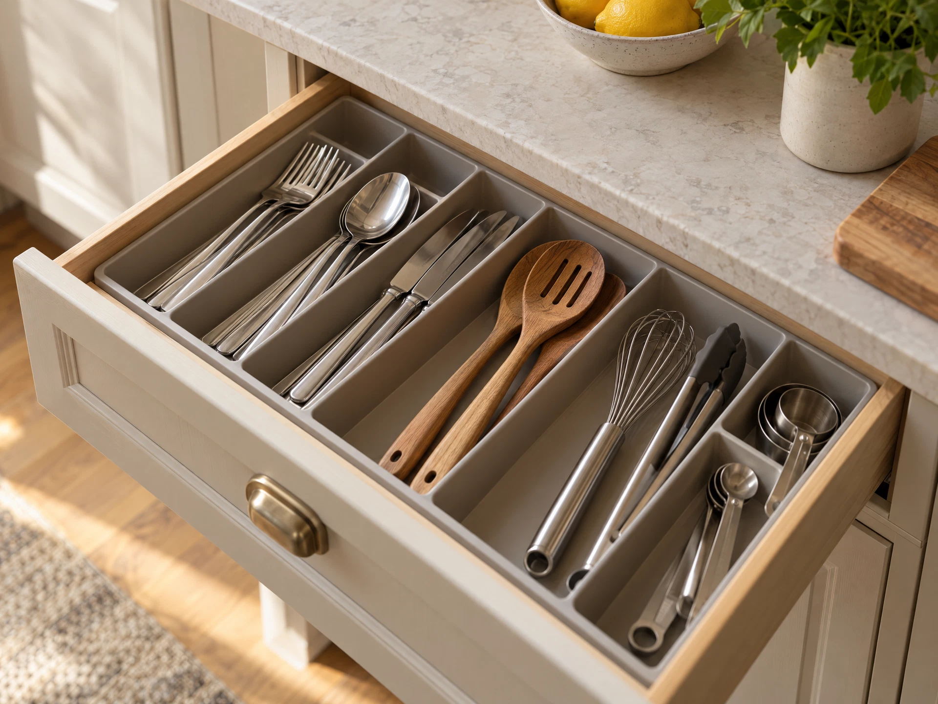 Compact utensil organizer