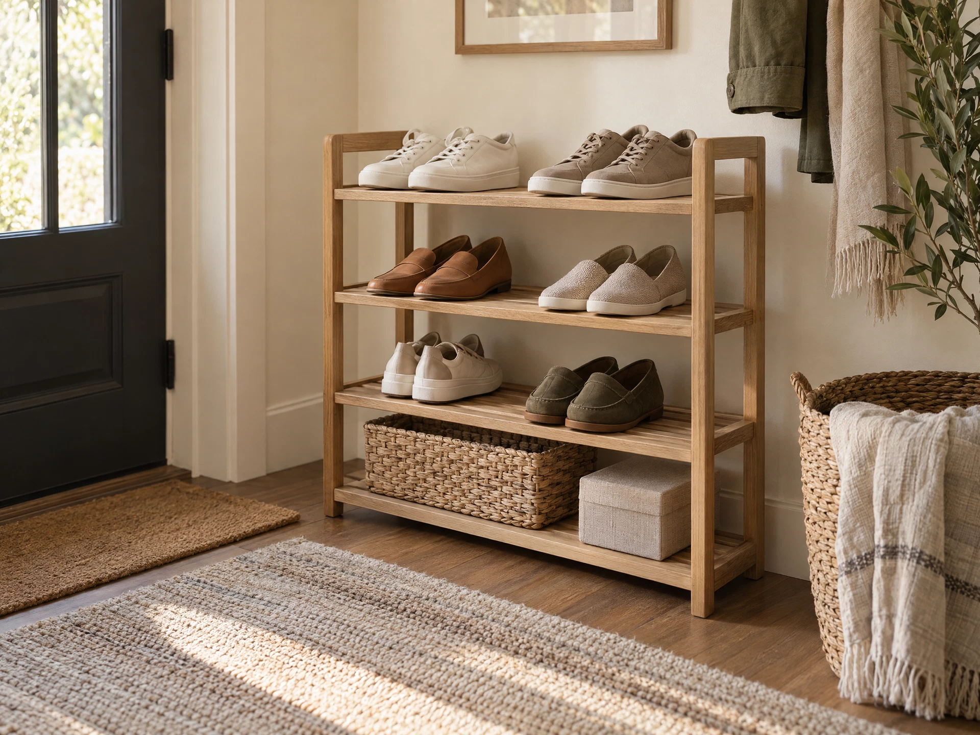 Space-saving closet storage